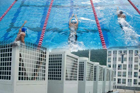 空氣能熱泵助力游泳館為上班族放松解壓 空氣能熱泵助力游泳館為上班族放松解壓